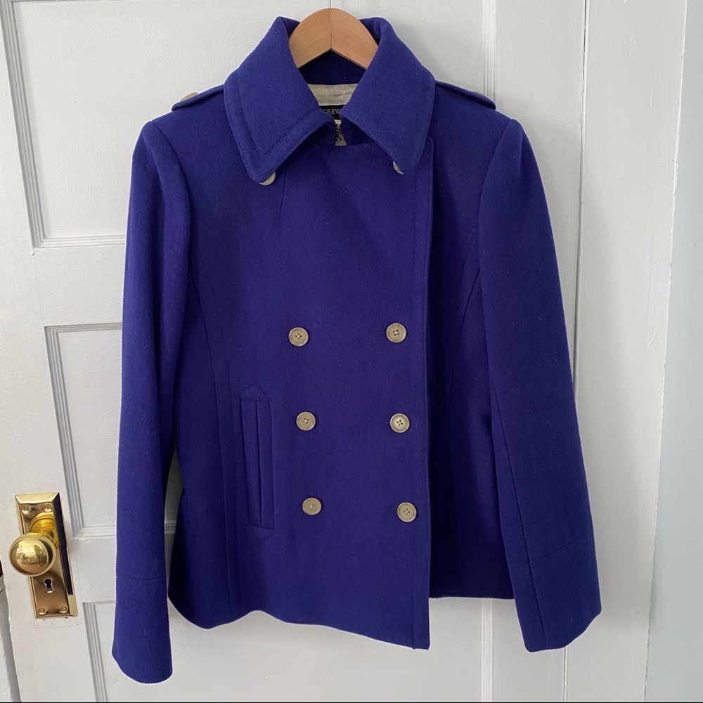 Indigo Peacoat from J. Crew 💙💜